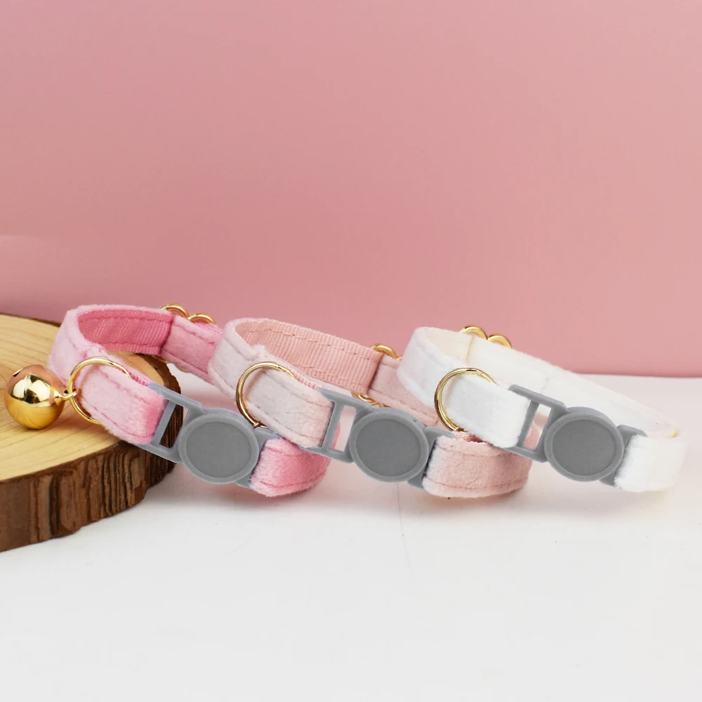 Collar de gato con lazo ajustable, collar de seguridad personalizado para mascotas, nombre personalizado, suave - imagen 3