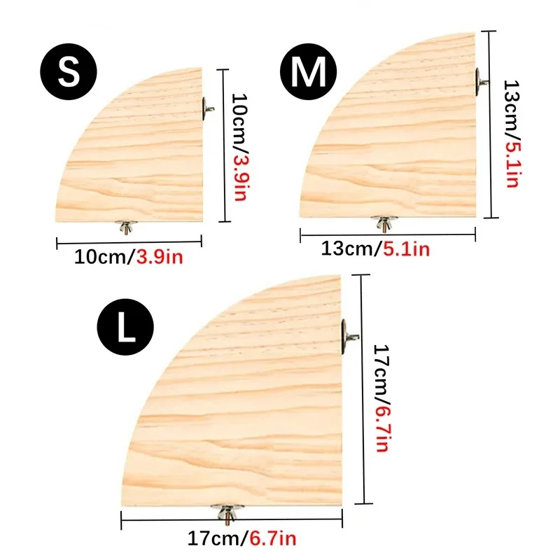 Soporte de percha de madera para loros y pájaros – Tableteo para jaula - imagen 4