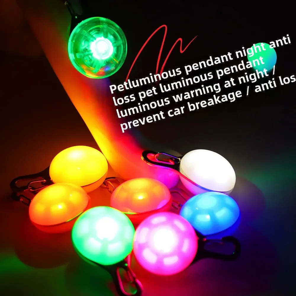 Colgante LED para mascotas, señal de advertencia de Flash Universal impermeable y ajustable, luz luminosa antipérdida para caminar por perros nocturnos, productos para mascotas - imagen 2