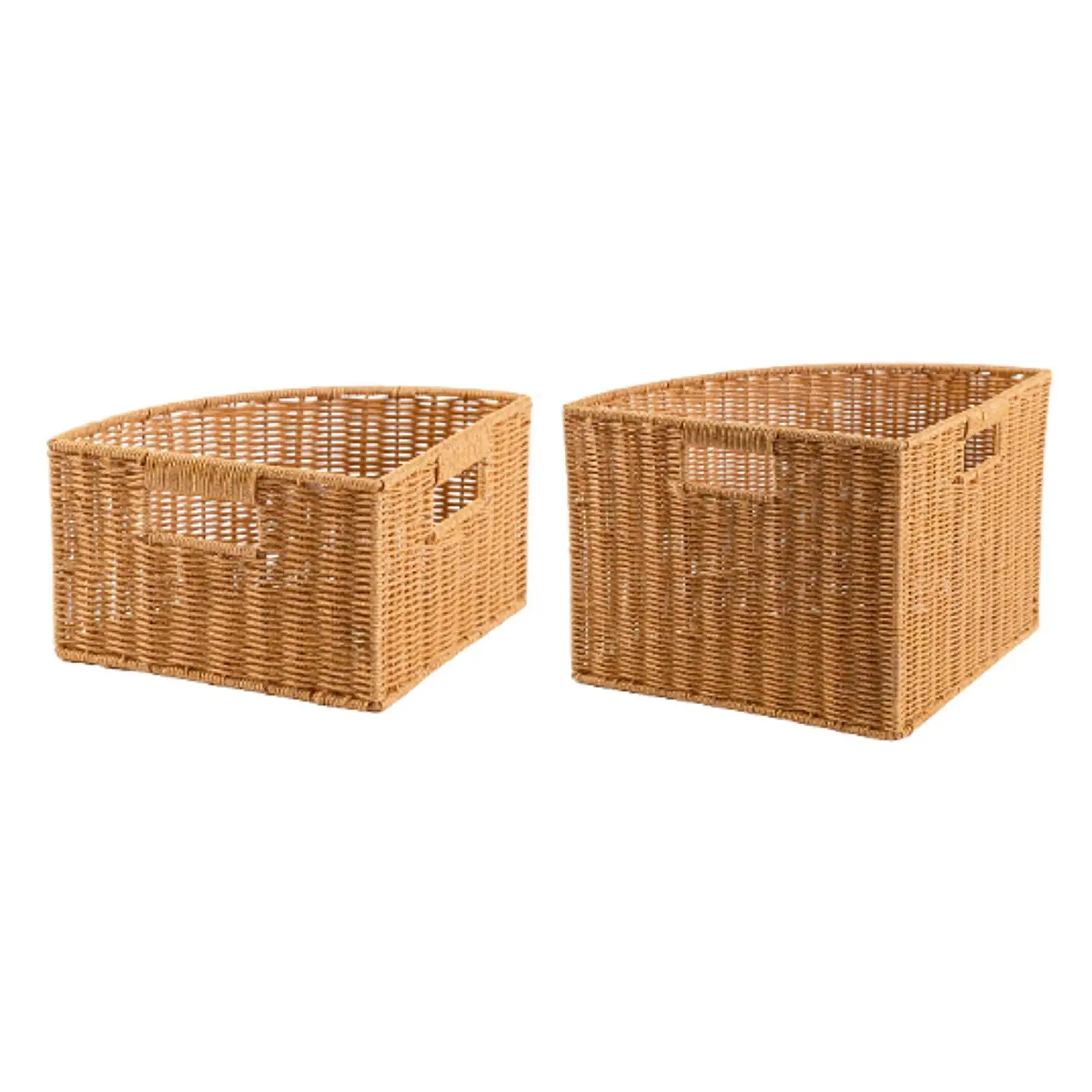 Cesta triangular esquinera tejida para gatos y perros – Almacenaje - imagen 4