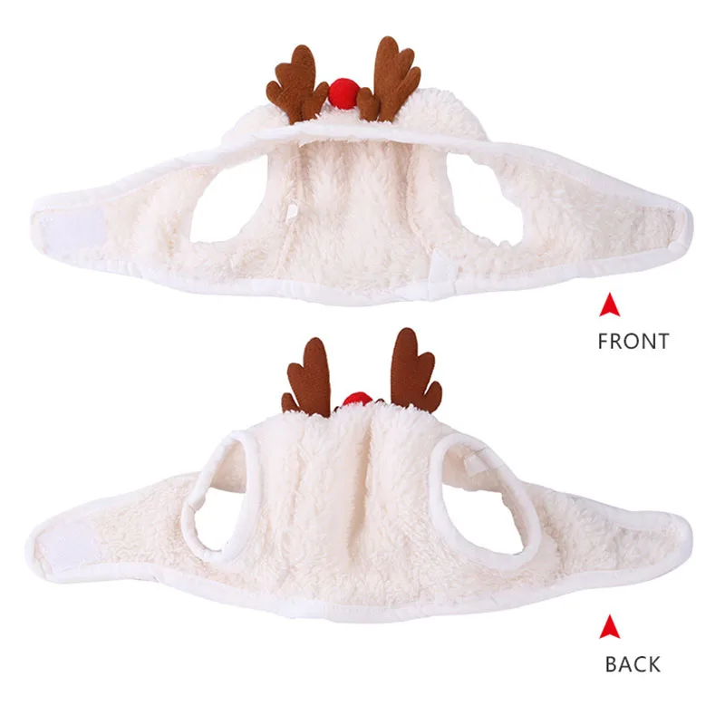 Gorro navideño para mascotas, disfraz de gato, tocado de Navidad, suministros de vestir para vacaciones, gorro de Papá Noel de felpa, accesorios para cachorros y gatos - imagen 2