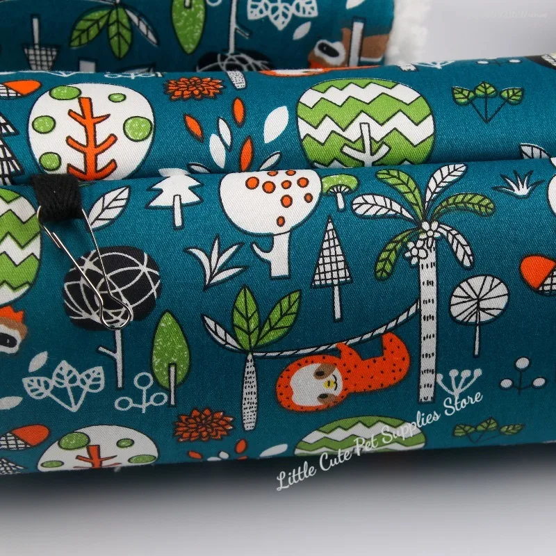 Hamaca colgante de algodón, túnel, escondite de felpa cálida, tubo para hámster, juguete, cama colgante, jaula, cama colgante, juguete oculto para animales pequeños - imagen 4