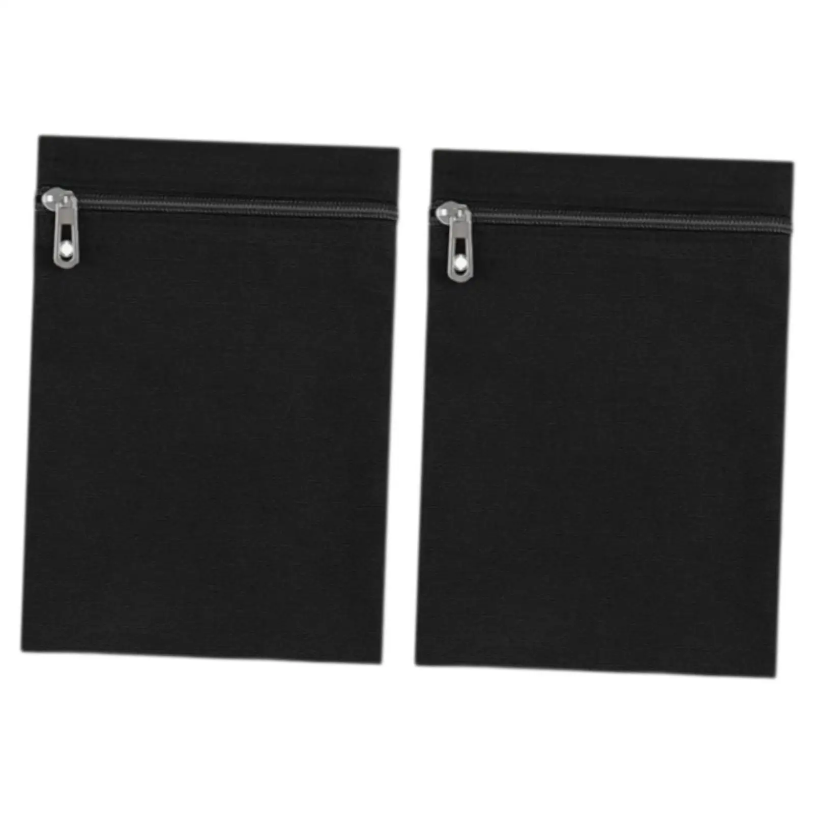 2x bolsillo cosido con cremallera para ropa abrigos sudaderas ligero viaje bolsillo de seguridad abrigo bolsillos interiores invisibles - imagen 2