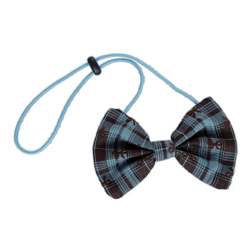 Babero con lazo a cuadros para mascotas, babero para gatos, bufanda Triangular, Collar, diadema con lazo bonito para perros pequeños, ropa para cachorros, ropa para perros pequeños - imagen 5