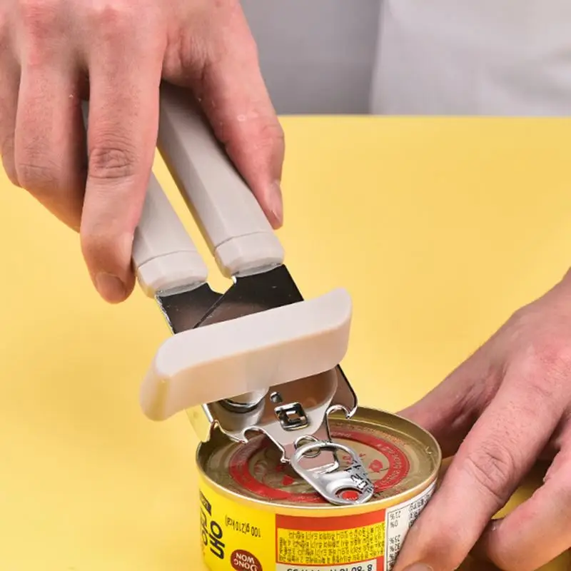 Abridores de botellas con mango ergonómico, herramienta de cocina Manual, cubierta fácil de abrir, abridor de botellas de bebidas, cortador para latas, tapa, herramientas de cocina - imagen 2