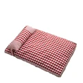red sleeping pad