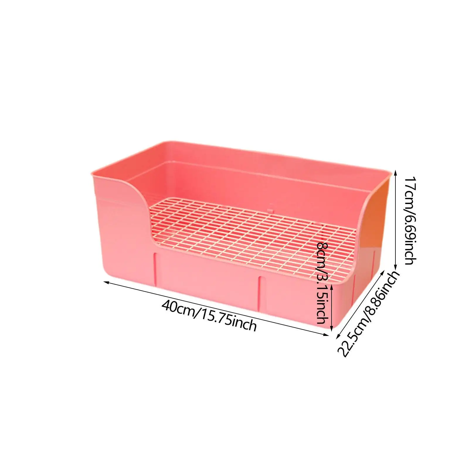 Rabbit Litter Pan Potty Pee Pan Tray Corner Toilet Box Pet Toilet for Cat Small Animals Rabbit Rats Cage Accessories