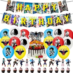 Set Decoración Cumpleaños Anime My Hero Academia para Gatos y Perros