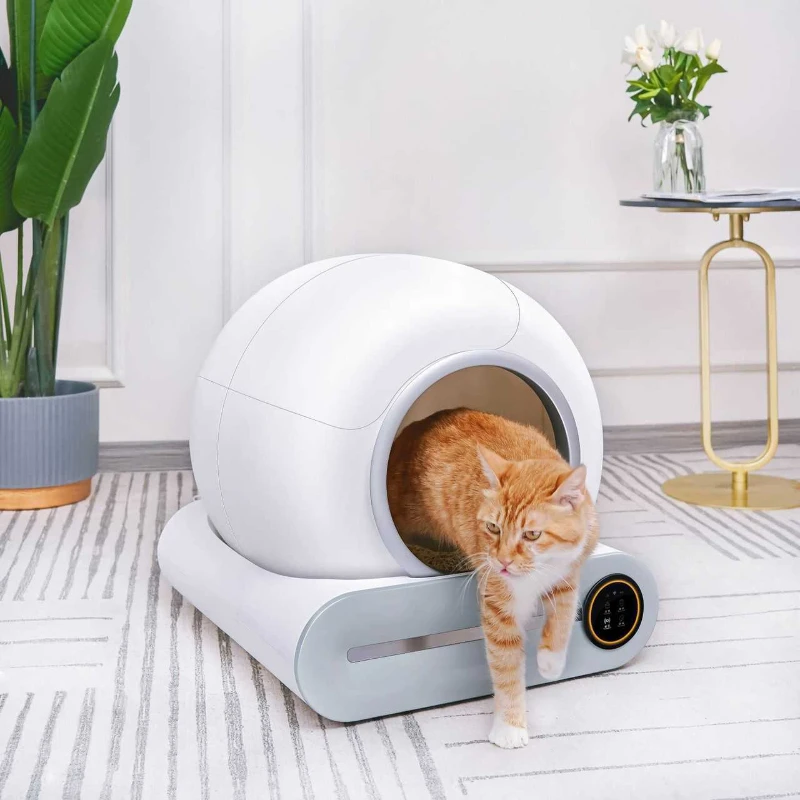 Caja de arena automática para gatos para mascotas, inodoro inteligente de gran capacidad para mascotas, limpieza automática, caja de arena para gatos - imagen 4
