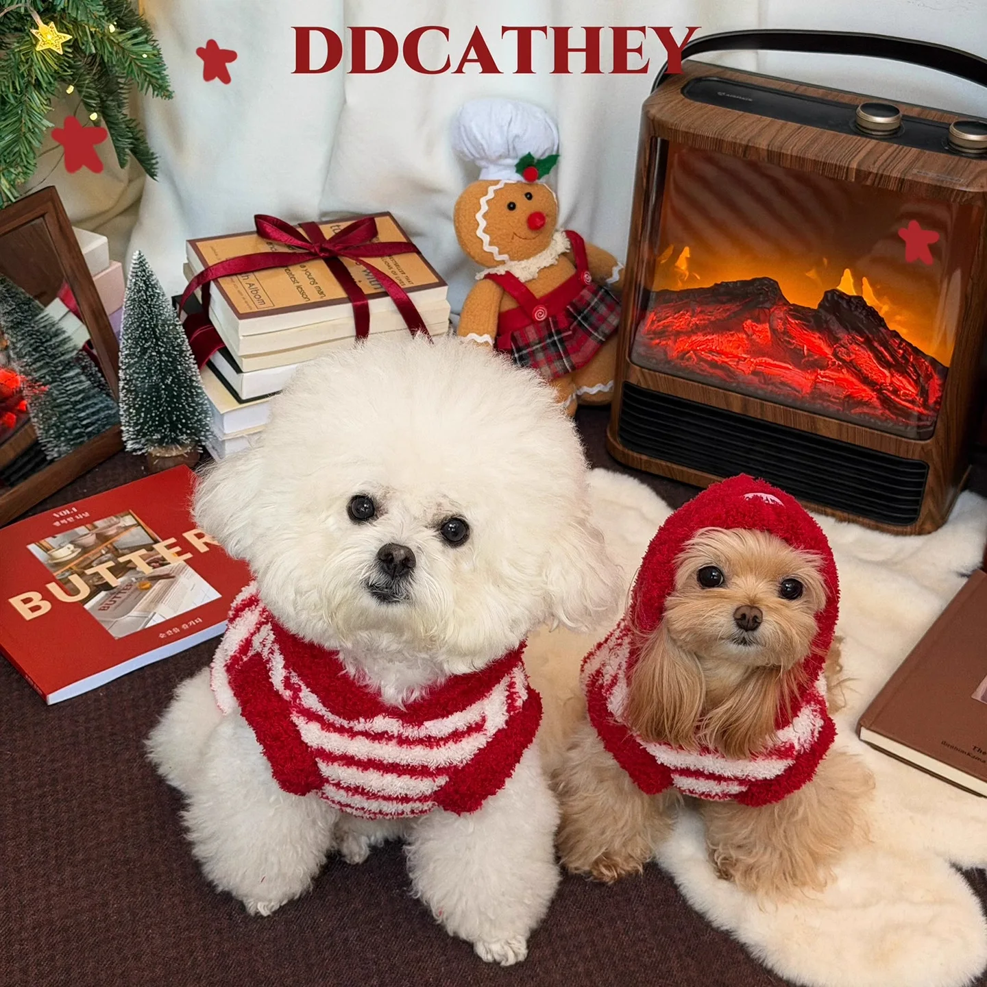Abrigo invierno con capucha para perros pequeños Yorkshire y Bichón - imagen 2