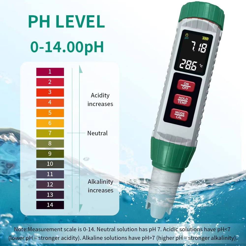 Medidor agua acuario 5 en 1 – PH, TDS, EC, salinidad y temperatura - imagen 4