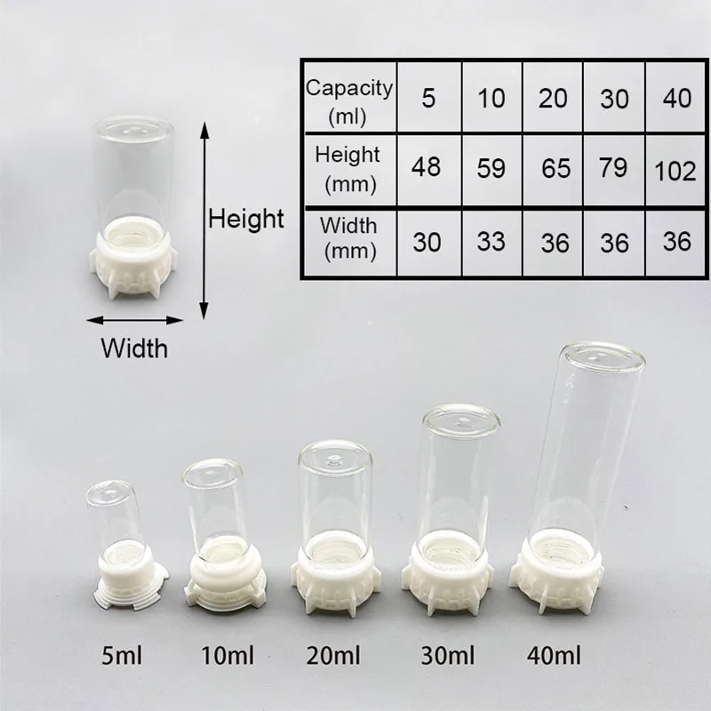 5-40ml Ant Farm Water Towers Anthill Water Bowl for Ant Ant House Workshop Water Feeder Ant Nest Drinking Bottle Ant Drinker - imagen 3