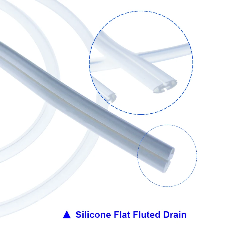 Sistema de drenaje de silicona, Bola de presión negativa de silicona médica, tubo de drenaje, equipo veterinario, instrumentos quirúrgicos para mascotas - imagen 3