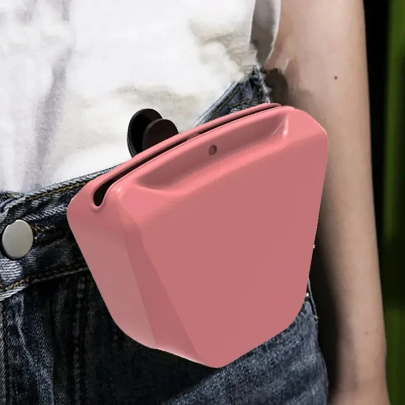 Bolsa de silicona segura para perros, bolsa de entrenamiento para cachorros, para llevar aperitivos, Kibble, almacenamiento de alimentación al aire libre, bolsas de cintura de recompensa de comida - imagen 2