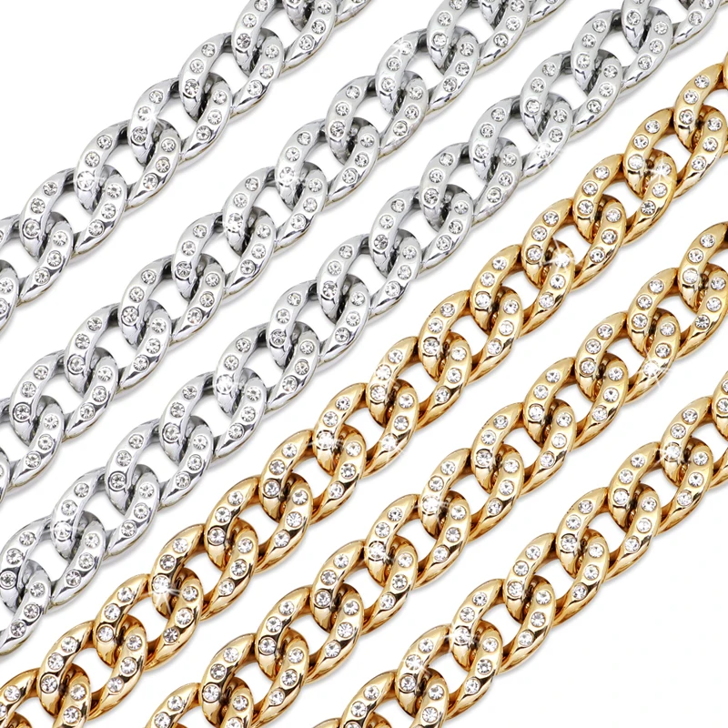 Collar de cristal de lujo para perros pequeños y grandes, cadena para perros con diamantes de imitación ostentosos, Collar, estrangulador para fiesta y espectáculo - imagen 5