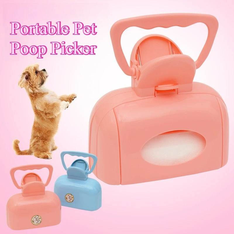 Recogedor portátil de excrementos para mascotas, recogedor de residuos para perros con abrazadera, limpiador de viaje duradero para limpieza de patatas fritas de gatos al aire libre - imagen 2