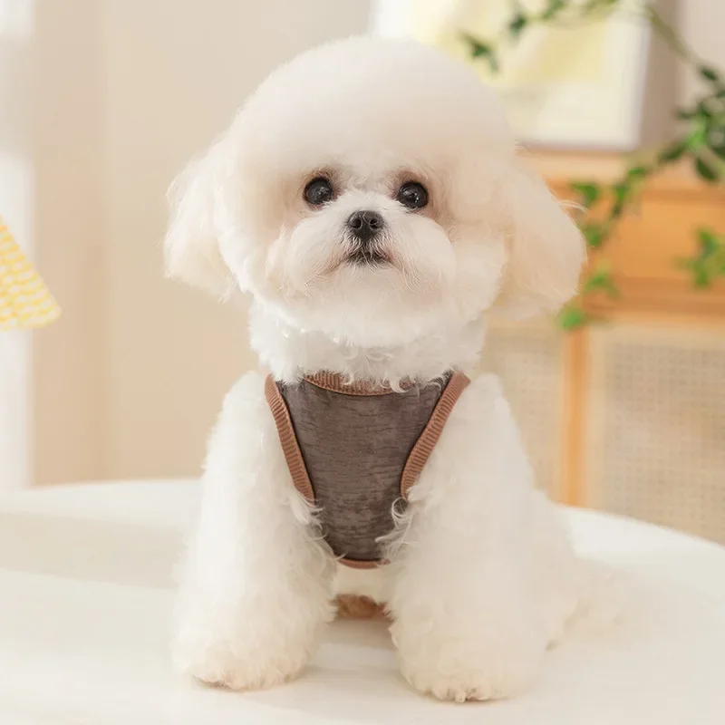 Dog Pet Sleeveless Mesh Bear Traction Vest Cat Breathable Thin Teddy Pet Dog Cooling Vest for Dogs Clothes - imagen 3