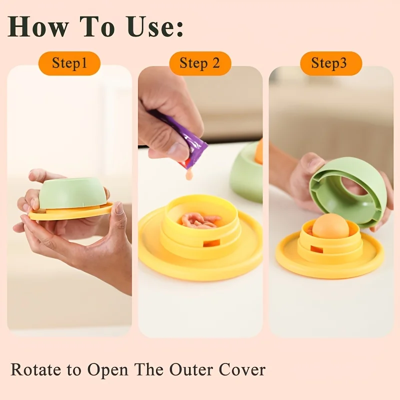 Juguetes interactivos para lamer gatos, comida antideslizante, alimentador lento para gatos, divertido plato para lamer gatitos, accesorios para gatos - imagen 4