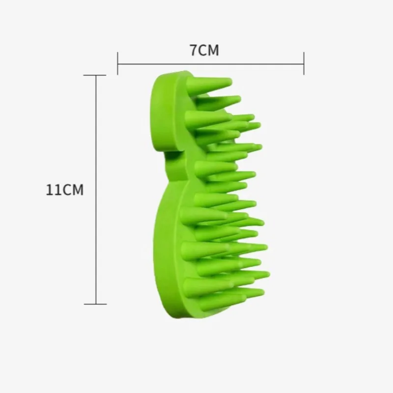 Cepillo de baño para mascotas, peine de goma, cepillo para depilación, cuidado de perros y gatos, guante de limpieza, masaje, herramienta para el cuidado del cabello de mascotas, 1 ud. - imagen 4