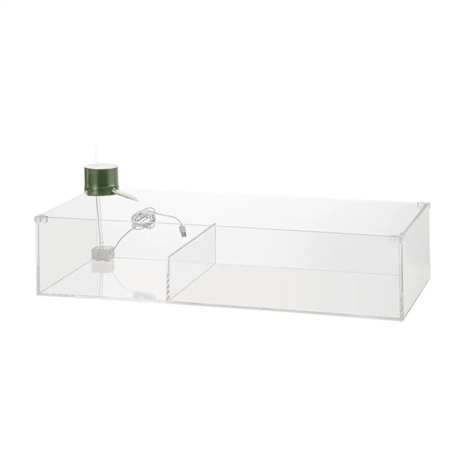 Turtle Tank with Adjustable Water Pump Filter, Full View Visually Tortoise Aquarium Habitat, Easy Changing Water and Clean