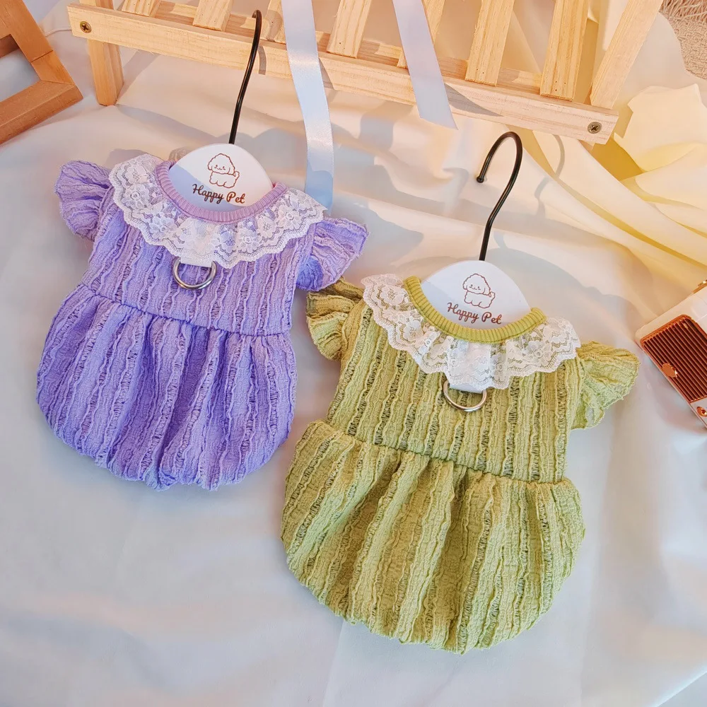 Vestido floral primavera para perros pequeños – Top transpirable estilo princess - imagen 4