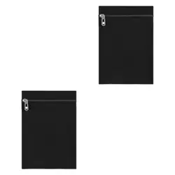 2x bolsillo cosido con cremallera para ropa abrigos sudaderas ligero viaje bolsillo de seguridad abrigo bolsillos interiores invisibles