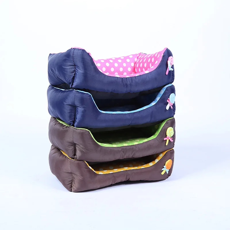 Cama cálida de invierno para perros, sofá, estera para dormir de felpa suave para perros, cama para cachorros lavable extraíble, estera cuadrada gruesa para mascotas, accesorios para perros - imagen 3