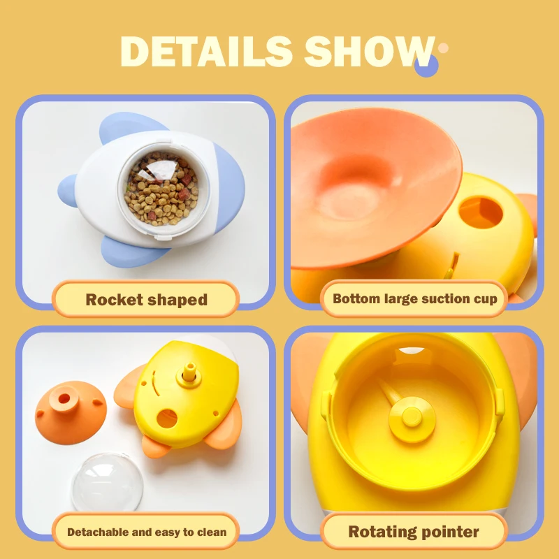 Juguete interactivo para perros y gatos, dispensador automático de comida para mascotas, diseño de pato de dibujos animados, comida lenta, alimentador de aperitivos para mascotas para entrenamiento de perros - imagen 5