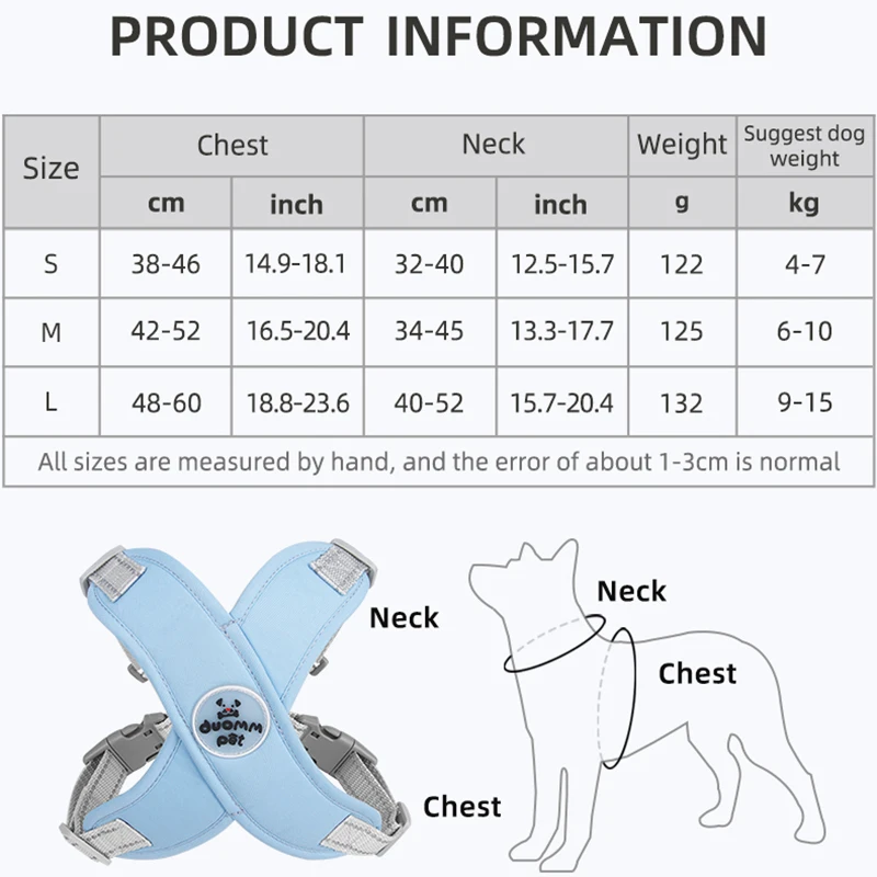 Conjunto de arnés y correa para mascotas, chaleco ajustable para perros pequeños y medianos, Bulldog Francés, novedad - imagen 2