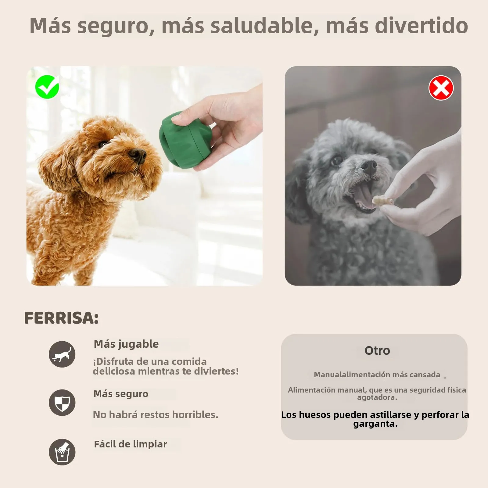 Juguetes para masticar para perros, bandeja para congelar y tratar, juguete para tratar rellenable de larga duración y moldes de silicona para enfriar el verano, alivia la ansiedad del perro - imagen 2
