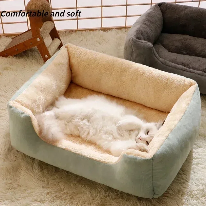 Cama de invierno suave para gatos y perros – Colchoneta cálida - imagen 5