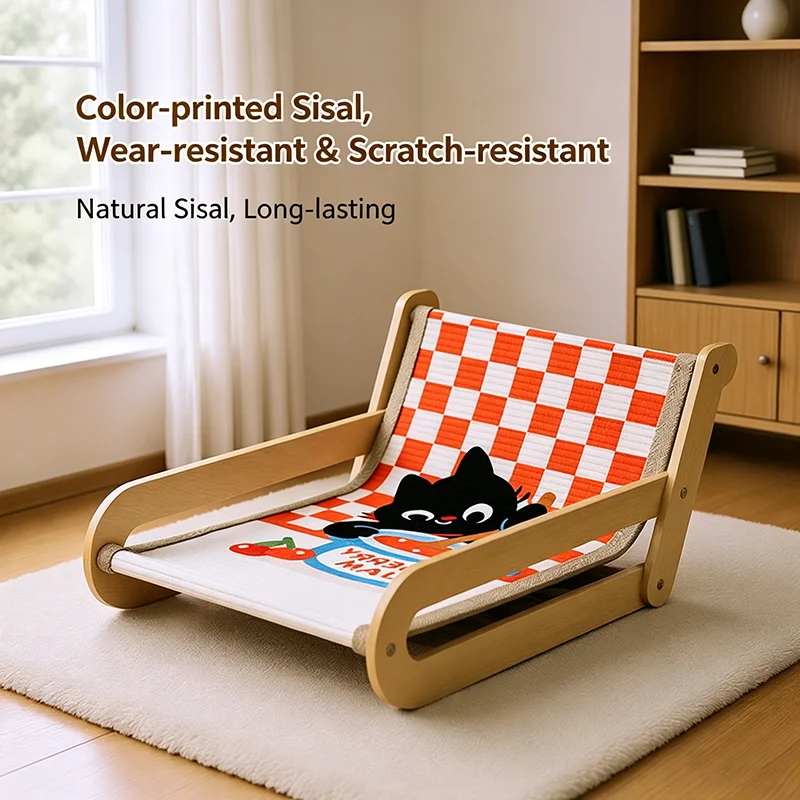 Cama rascador para gatos grande con sisal resistente y duradero - imagen 3
