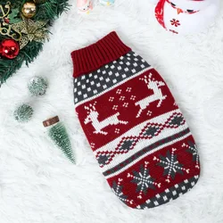 Jersey de invierno para perros – Rojo vino cálido y festivo