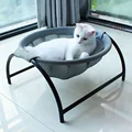 Grey cat bed