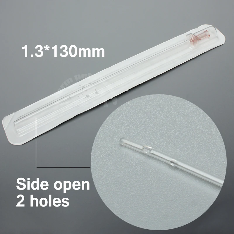 Catéter para gatos Luer, cánula para cirugía de cálculo, urinario estéril, 1,0mm, 1,3mm, instrumento veterinario de PVC - imagen 5