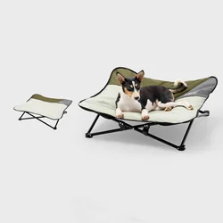 Cama plegable para mascotas, cama portátil para perros al aire libre, tumbona elevada para mascotas, cama elevada impermeable para perros, hamaca para mascotas, cama para acampar en el patio trasero