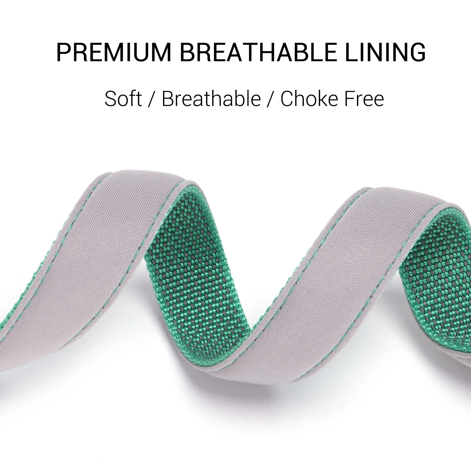 Collar reflectante para perro, accesorio acolchado de neopreno suave totalmente ajustable para mascotas pequeñas y grandes, Collar de seguridad sin estrangulamiento y plomo - imagen 4