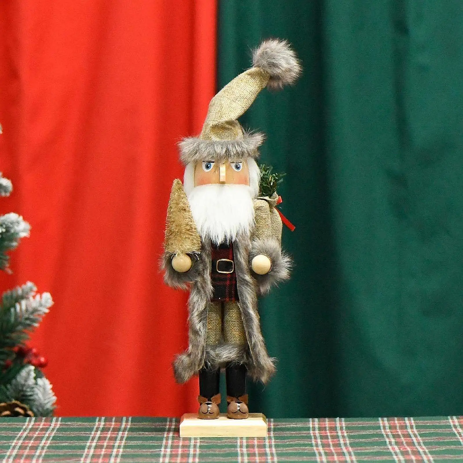 Christmas Nutcracker Ornament Traditional Christmas Decor Nutcracker Figurine for Fireplace Christmas Tree Birthday Festive