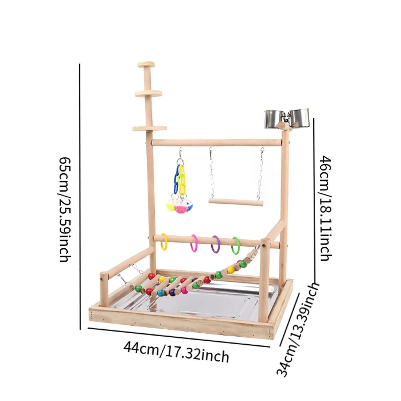 Parrot Playground Parrots Tabletop Parrot Stand for Cockatiel Parakeet Finch