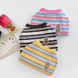 Chaleco estampado oso para perros pequeños – Algodón verano