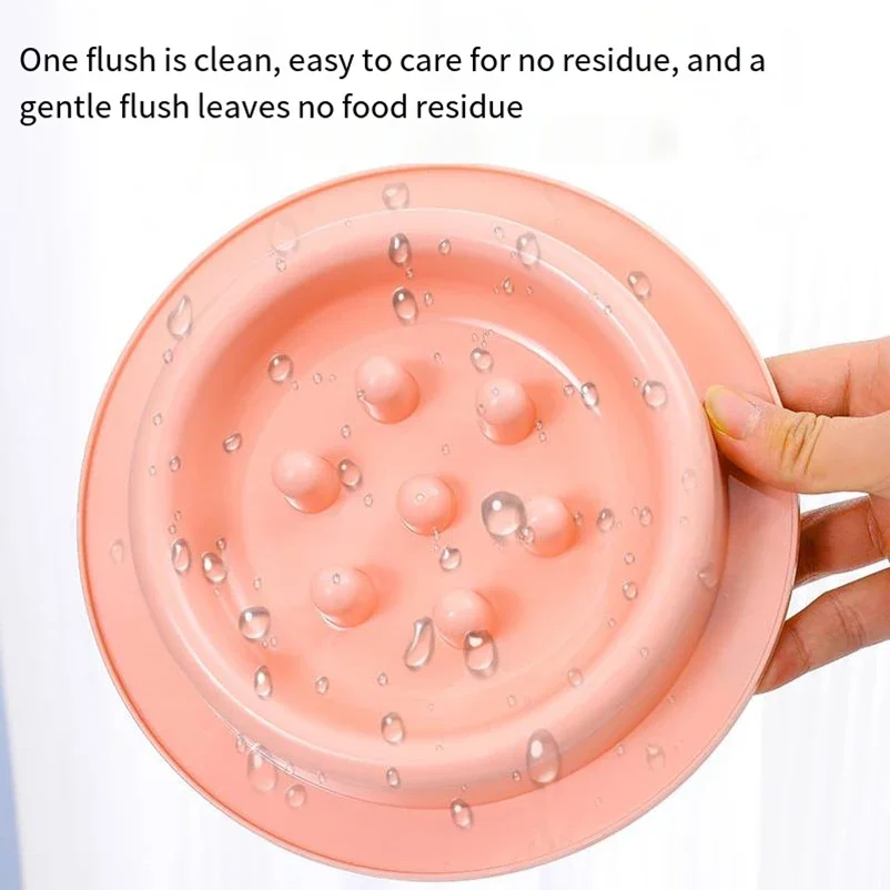 Alimentador lento, cuenco rompecabezas para gatos pequeños, antideslizante, antisuchutado, cuenco para perros, accesorios para cachorros, cuenco para perros de alimentación lenta - imagen 4