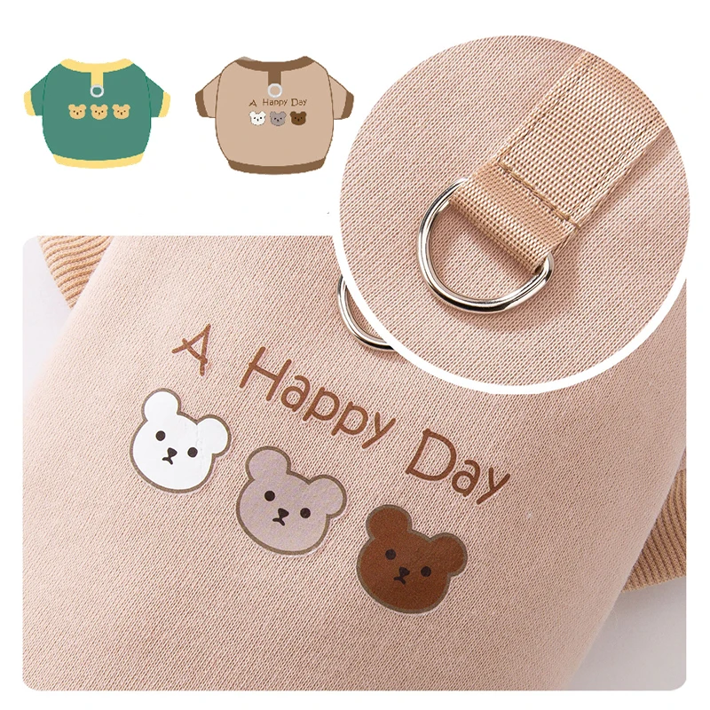 Ropa cálida y bonita para perros, sudadera cómoda para mascotas para perros en otoño e invierno, ropa de peluche para Chihuahua Yorkie, accesorios para perros - imagen 4