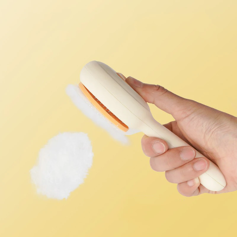 Peine autolimpiante para mascotas, peine para gatos, cepillo de alambre para mascotas, peine de aguja de acero autolimpiante, suministros para perros y mascotas - imagen 2