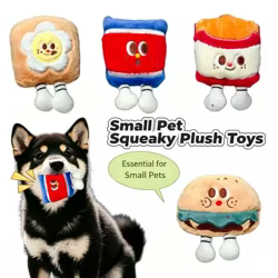 Juguete peluche sonoro para perros y cachorros - Hamburguesa