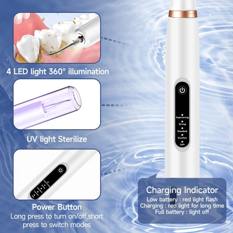 Limpiador Dental ultrasónico para perros, cepillo de dientes eléctrico, eliminador de placa de dientes de perro, instrumento de belleza para cálculo Dental de mascotas - imagen 3