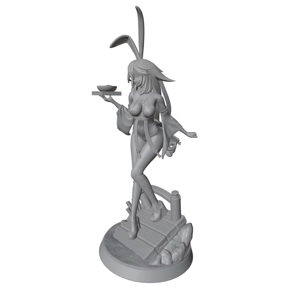 Miniatura GK de personaje anime – Figura escala 1/24 sin pintar - imagen 5