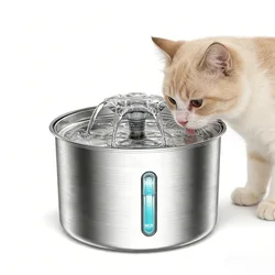 Bebedero automatico para gatos con acero inoxidable y bomba silenciosa