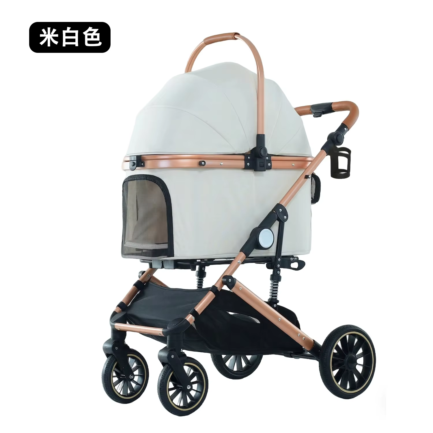 Carrito plegable para mascotas medianas y grandes – perros y gatos - imagen 4