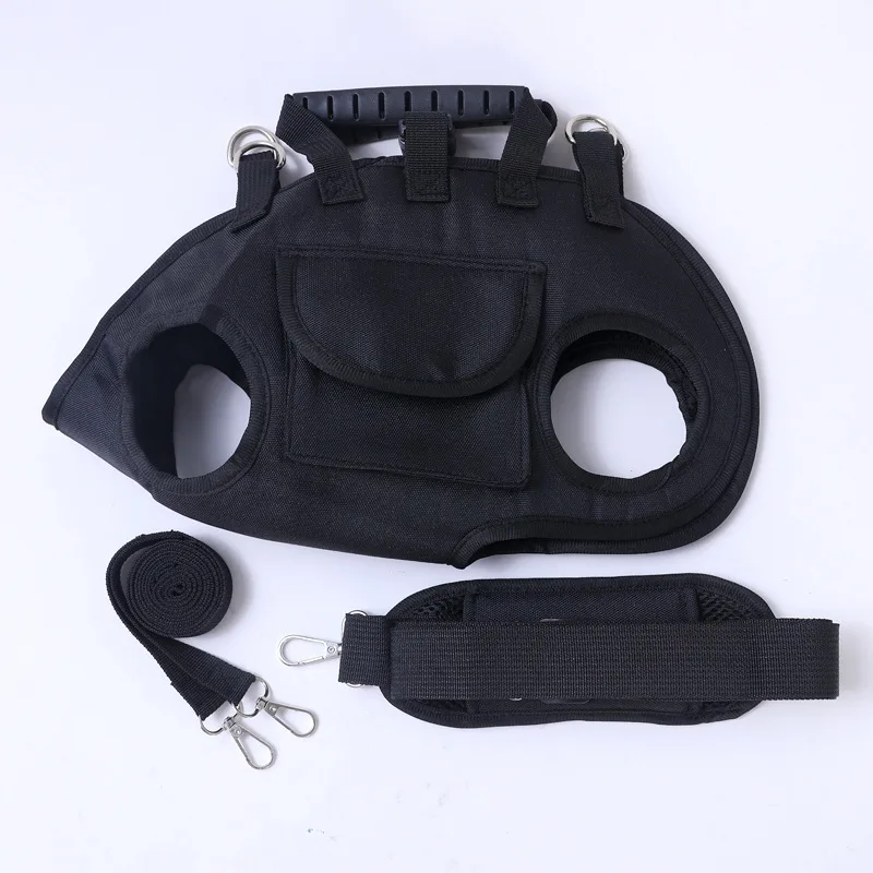 Bolso de hombro para mascotas, chaleco oblicuo portátil, cuerda de tracción para perros, suministros para mascotas de tres piezas - imagen 5