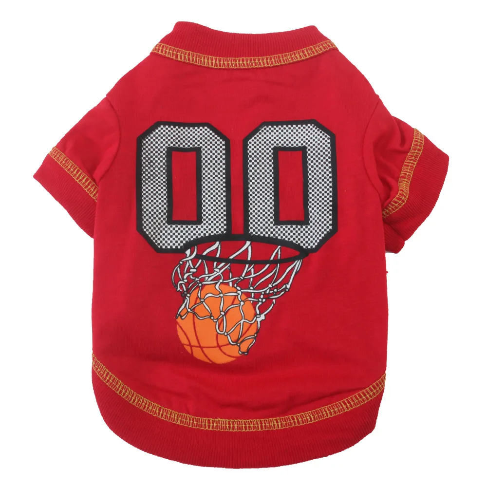 Camisas de baloncesto para perros, ropa suave de algodón puro para mascotas para perros pequeños y medianos, camiseta de manga corta para cachorros de Bulldog Francés para primavera y otoño - imagen 5